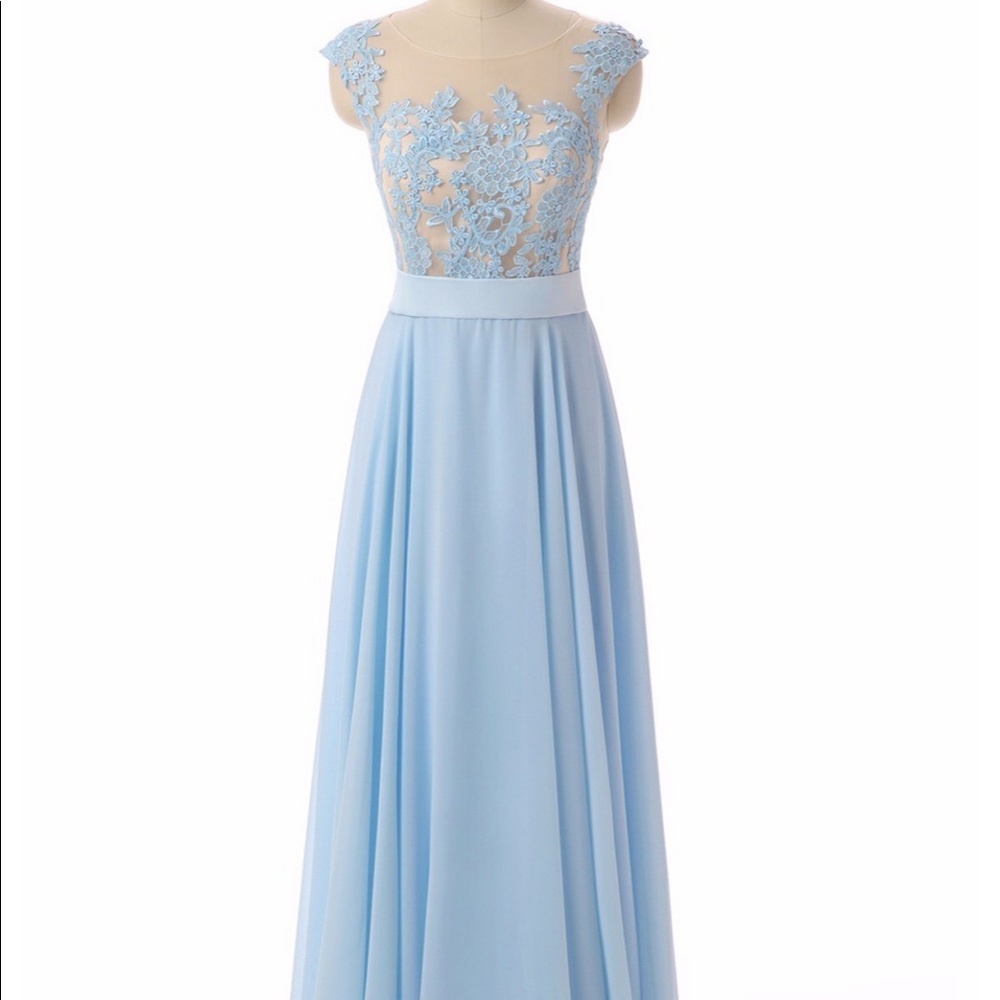 Baby Blue Formal Dress
